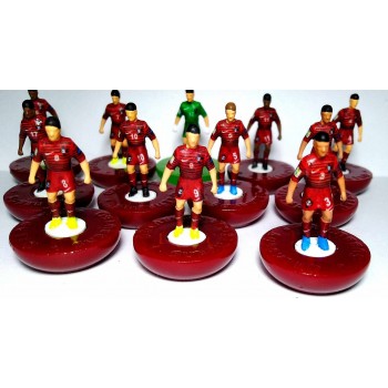 Subbuteo Andrew Table Soccer Portugal World Cup Team 2014 on Classic Hasbro Bases